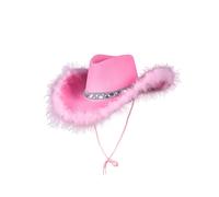 Wicked Costumes - Sequins & Marabou Feather Texan Cowboy Hat - Adult