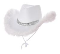 Wicked Costumes - Sequins & Marabou Feather Texan Cowboy Hat - Adult