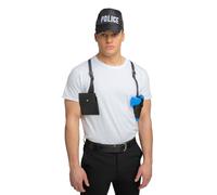 Wicked Costumes Shoulder Holster and Gun for FBI, SWAT, Army, Police Fancy Dress Accessory