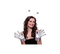 Wicked Costumes Silver Alien Finger Gloves Fancy Dress Accessory