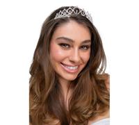 Wicked Costumes Silver Diamante Tiara Fancy Dress Accessory