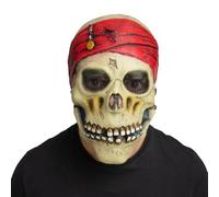 Wicked Costumes Skeleton Caribbean Pirate Latex Mask Fancy Dress Accessory