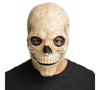 Wicked Costumes Skull Halloween Latex Mask with Moving Mouth Fancy Dress Accessory