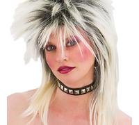 Wicked Costumes Studded Punk Choker Fancy Dress Accessory