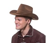 Wicked Costumes Super Deluxe Brown Suede Fancy Dress Cowboy Hat