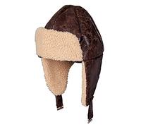 Wicked Costumes Unisex Aviator Pilot Hat Faux Sheepskin Fancy Dress Hat Accessory