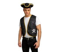 Wicked Costumes Unisex Pirate Waistcoat Fancy Dress Costume