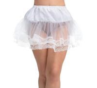 Wicked Costumes White Petticoat with Lace Trim Fancy Dress Accessory