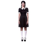 Womens Creepy School Girl Fancy Dress Costume - Medium (UK 14-16)