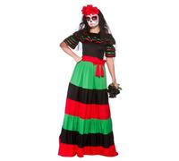 Wicked Costumes Womens Day of The Dead Senorita Halloween Costume - Large (18-20)