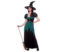 Adult Womens Emerald Witch Fancy Dress Costume - Large (UK 18-20)