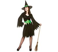 Wicked Costumes Womens Green Black Witch Halloween Costume - Plus Size | Womens Witch Costume Black Green Halloween Outfit Classic Wicked Witch Look Adult Plus Size Perfect for Spooky Parties