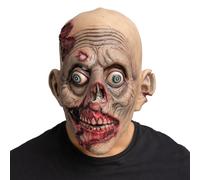 Wicked Costumes Wounded Zombie Latex Halloween Mask Fancy Dress Accessory