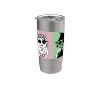 Wicked Daichi Miura Glinda Elphaba Grid Stainless Steel Insulated Tumbler