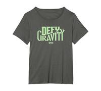 Wicked Defy Gravity T-Shirt, Women's Plus, Asphalt Grey, 2X