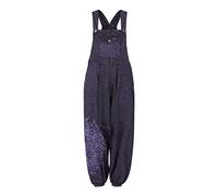 Wicked Dragon Mandala Print Dungarees up to Plus Size (S/M, Purple)
