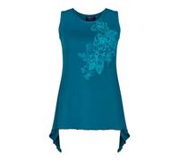 Wicked Dragon Serenity swirly flower top (Petrol, S/M)