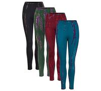 Wicked Dragon Tie dye Leggings (Teal, S/M)