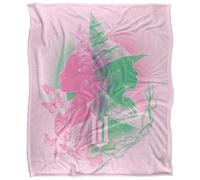 Wicked Elphaba And Glinda Portrait Soft Touch Blanket Pink/green (147Cm X 91Cm)