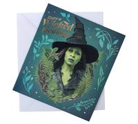 Wicked Elphaba Birthday Card in Green Wicked Green