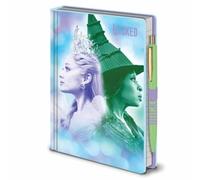 Wicked Elphaba & Galinda A5 Notebook and Pen Set, Official Licensed Broadway Merchandise, Premium Stationery Gift for Musical Fans, Students & Collectors