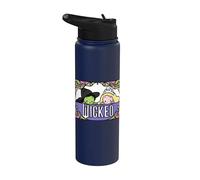 Wicked Elphaba & Glinda Peaking Playful Cartoon Style Stainless Steel Insulated Water Bottle