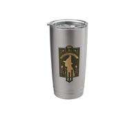 Wicked Elphaba Thropp Floral Silhouette Stainless Steel Insulated Tumbler