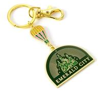 Wicked Emerald City Hot Air Balloon Keyring WKK00002 - Zinc Alloy / Copper / Aluminium