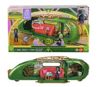 Mattel Universal Pictures’ Wicked Emerald City Train Playset with Elphaba Small Doll, 3 Play Spaces & 14 Accessories, Inspired by the Movie, JKM07