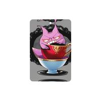 Wicked Fantasy Teacups Pattern Car Air Fresheners 4 Pcs Rectangle Hanging Aromatherapy Tablets Scented Fresheners For Bedroom Bathroom