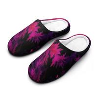 Wicked Feather Tie-Dye Mens Slipper Slip On Winter Warm House Slippers Shoes Indoor Outdoor