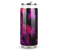 Wicked Feathers Tie-Dye Tumbler with Lid and Straw Coffee Cup Travel Mug