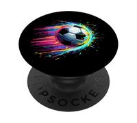 Wicked Football Player Colorful Tie Dye Art Color Sports PopSockets Adhesive PopGrip