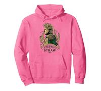 Wicked: For Good A Man Made of Straw Pullover Hoodie, Adult Unisex, Bright Pink, Large