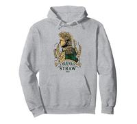 Wicked: For Good A Man Made of Straw Pullover Hoodie, Adult Unisex, Heather Grey, Medium