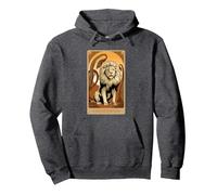 Wicked: For Good A Very Nervous Lion Pullover Hoodie, Adult Unisex, Dark Heather Grey, Small