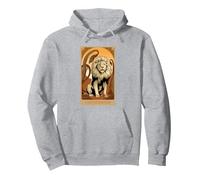 Wicked: For Good A Very Nervous Lion Pullover Hoodie, Adult Unisex, Heather Grey, X-Large