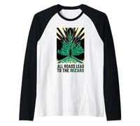 Wicked: For Good All Roads Lead to the Wizard Raglan Baseball Tee