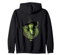 Wicked: For Good Elphaba Bold Portrait & Greenery Zip Hoodie