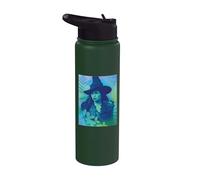 Wicked: for Good Elphaba Close Up Florals Stainless Steel Insulated Water Bottle