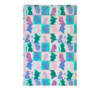 Wicked: For Good Fleece Elphaba And Glinda Blanket Pink/green/blue (150Cm X 120Cm)