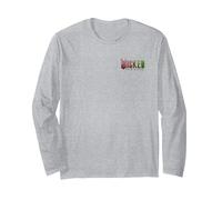 Wicked: for Good Glinda Bubble Poster Front & Back Long Sleeve T-Shirt, Adult Unisex, Heather Grey, Large