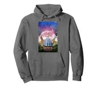 Wicked: For Good Glinda Bubble Poster Pullover Hoodie, Adult Unisex, Asphalt Grey, Small