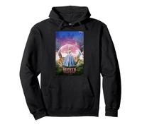 Wicked: For Good Glinda Bubble Poster Pullover Hoodie, Adult Unisex, Black, XX-Large