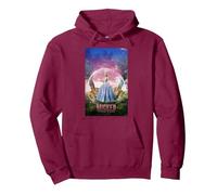 Wicked: For Good Glinda Bubble Poster Pullover Hoodie, Adult Unisex, Burgundy, Small