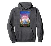 Wicked: For Good Glinda Bubble Poster Pullover Hoodie, Adult Unisex, Dark Heather Grey, Medium