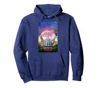 Wicked: For Good Glinda Bubble Poster Pullover Hoodie, Adult Unisex, Navy Blue, Large