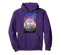 Wicked: For Good Glinda Bubble Poster Pullover Hoodie, Adult Unisex, Purple, XX-Large