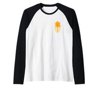 Wicked: For Good Glinda Gold Silhouette Front And Back Raglan Baseball Tee