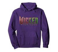 Wicked: For Good Pink To Green Logo Pullover Hoodie, Adult Unisex, Purple, Small